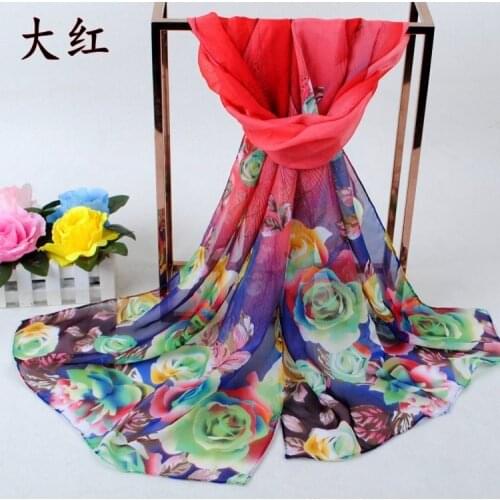 Female scarf Fashion Women Long Soft Wrap scarf Ladies Shawl Chiffon Scarves New Spring New Designer Elegant Scarve