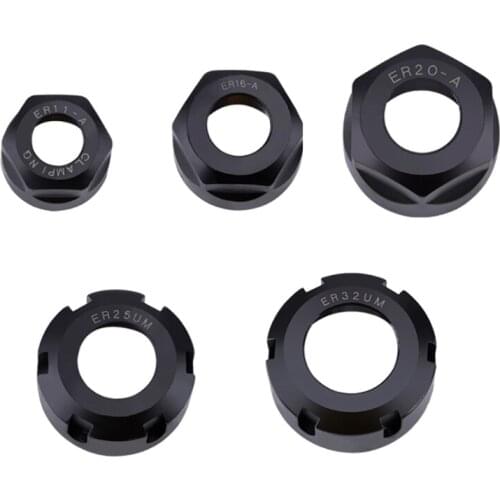 066E Replacement Part for ER11 ER16 ER20 ER25 ER32 A UM Type Engraving Nut Clamping ER Collets Collet Nuts Carbon Steel