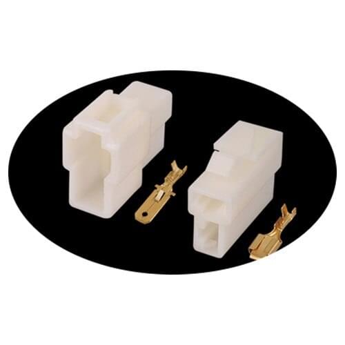 10Sets Complete Male+Female 1P 2P 6.3mm Pitch Automotive Electric Motorcycle Scooter Connector Car Plug