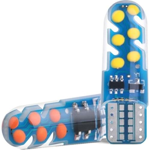 10X T10 car motorcycle modified LED silicone COB width indicator light reading light instrument light door side car light