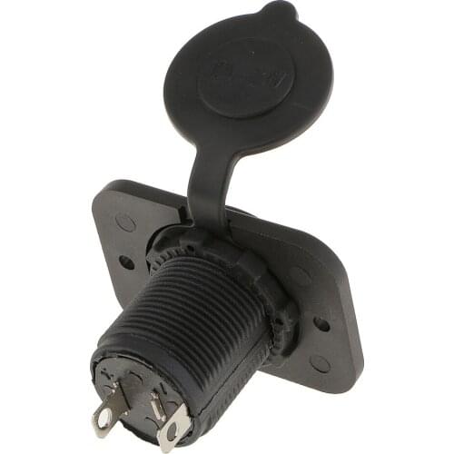 12V-24V Motorcycle Waterproof Cigarette Lighter Socket Power Adapter Plug