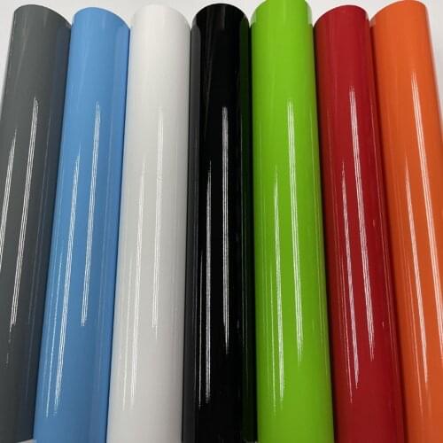 17 Colors Glossy White Black red Vinyl Wrap Film Tiffany Blue Car Wrapping Film Foil Bubble Free For Car Bike Phone Console Skin