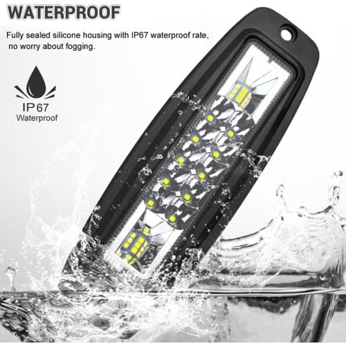 1x 7 Inch Car Flush Mount LED Work Light Bar Spot Flood Auto Led Driving Reversing Lamp ATV SUV Truck Offroad Work Lmap 12V 24V