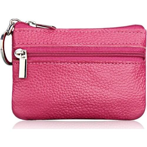 2020 New Mini Cartoon Genuine Leather Small Coin Purse Creative Korean Zipper Key First Layer of cowhide Coin Loose Money Bag