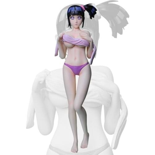 25cm Anime Nar u to Hyuga Hinata Action Figure Swimsuit Bathing Beauty Girl PVC Collection Model Dolls Toys Gifts