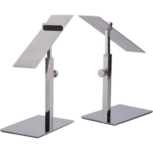 50pcs Hot sale Matte Stainless Steel Brushed Shoe tree showing holder shoe care rack Shoe display stand SN1288