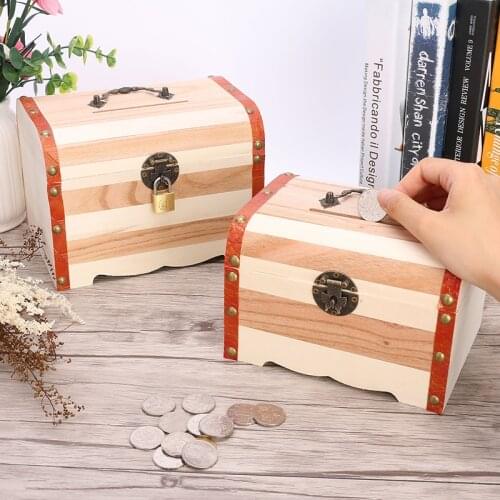 Caprice Wooden Piggy Banks For Money