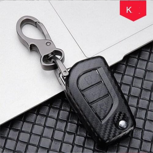 Carbon fiber Car Remote Key Fob Shell Cover Case For Toyota Auris Corolla Avensis Verso Yaris Aygo Scion TC IM 2015 2016