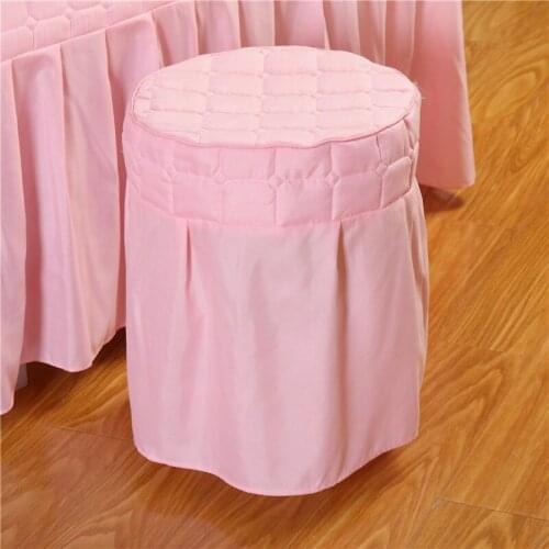 Beauty Salon Round Chair Cover Elastic Seat Cover Home Chair Slipcover Round Chair 11 Color Optional