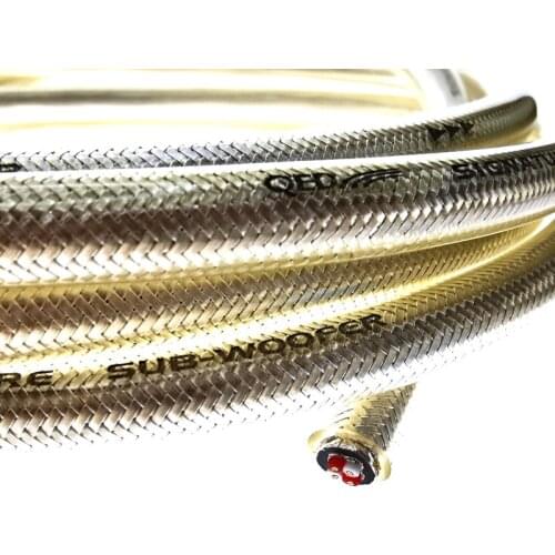 HIFI QED 4 Core Silver Plated RCA Audio Cable Signal Cable for Audiophile DIY Interconnect Audio Cable