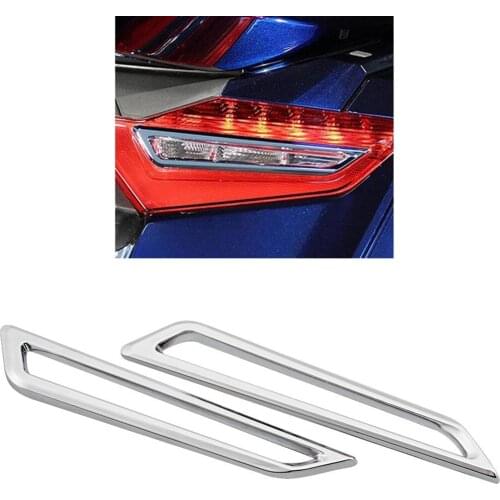 Chrome Motorcycle Tail Light Trim ABS Plastic Fairing Accessories Cover, Fits for Honda Gold Wing Tour DCT 2018-up