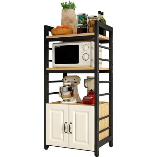 Kitchen Shelf Storage Rack Storage Rack Microwave Oven Storage Rack Storage Floor Cabinet Floor Multi Shelf With Cabinet