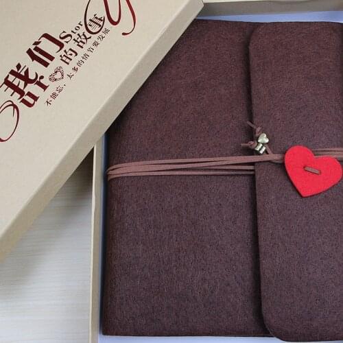 2021 New DIY Vintage Photo Album Felt Three Size S M L Velvet Felt Cover HandmadeHome Decoration Birthday Gift Hot Selling