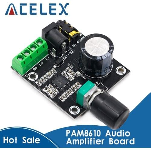 2 x 15W PAM8610 Class D Digital Dual Power Audio Amplifier Board 12V