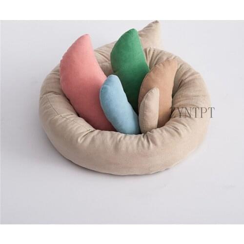 6 PCS/Set Donut Posing Pillow For Newborn Photography Props Flokati Baby Photo Shoot Studio Accessories Fotografia Accessory