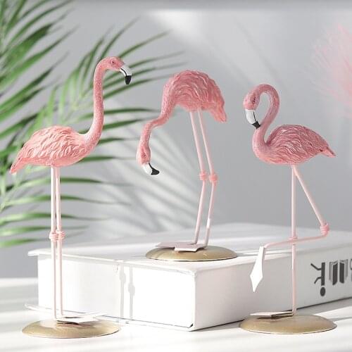 Nordic Pink Flamingo Home Decoration Garden Livingroom Office Wedding Party Ornament Gifts Hawaii Hawaiian Wedding Party Decor