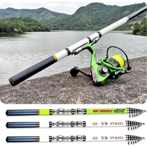JOSBY Spinning Telescopic Fishing Rod Rock Carbon Feeder Fiber Reel Seat 3M 2.7M 2.4M 2.1M 1.8M 1.5M Portable Travel Boat