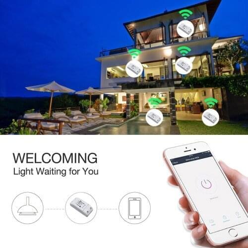 Smart Home House Wifi Wireless Remote Switch Breaker LED Light Controller Module Alexa Google Home Smartlife APP