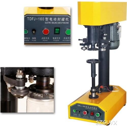 Automatic cans sealing machine plastic cans aluminum can sealing machine snacks dried fruit paper cans tin cans capping machine
