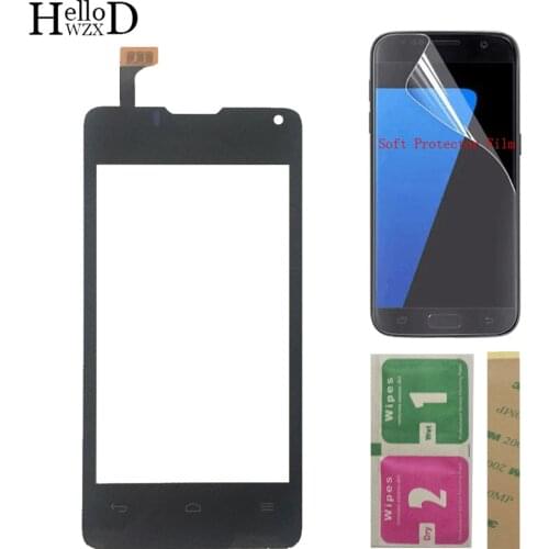 4'' Mobile Touch Screen For Huawei Ascend Y300 U8833 T8833 Touch Front Glass Digitizer Panel Sensor Protector Film