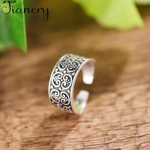 JIANERY Bohemian Vintage Pattern Rings For Women Men Engagement Rings Girls Party Gifts Anillos 2019