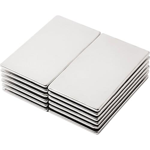 1Pcs Rectangular Magnet 50x10x2mm 50x10x5mm 50x15x10mm 50x30x10mm Square Rare Earth Powerful Neodymium Magnetic Magnet