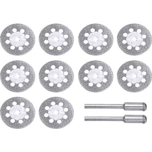 10pcs 8 Holes Cutting Disc Abrasive Disc 22mm/8inch Carbon Steel Circular Blades Woodworking Thin Diamond Cutting Disc Tools