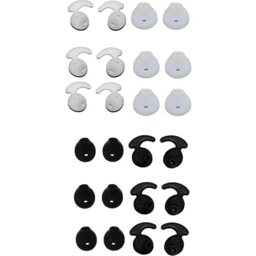 12 Pairs Anti-Slip Silicone Replacement Earbuds Tips for Samsung Galaxy S6 S7
