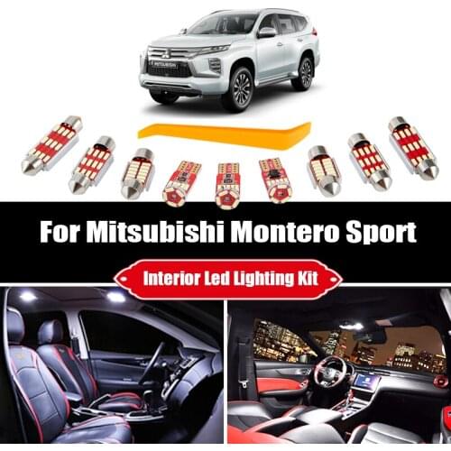 13PCS Canbus For Mitsubishi Montero Sport 1997-2003 2004 Vehicle LED Interior Map Dome Light License Plate Lamp Car Lighting