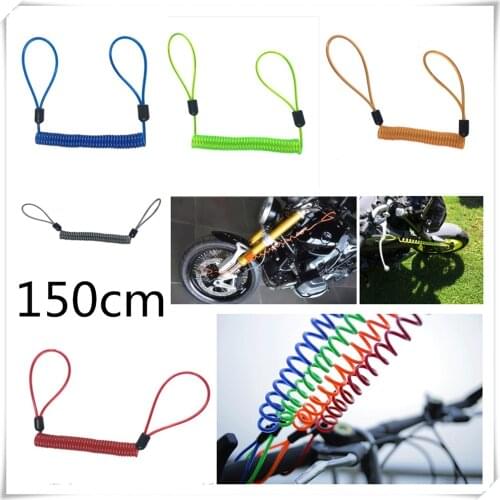 150cm motorcycle burglar alarm reminder rope spring pull wire for Kawasaki NINJA 300 250R ZX636R ZX6RR 400R