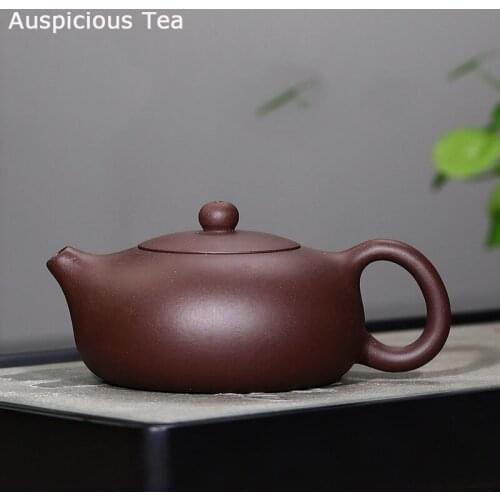 230ml Yixing Famous Purple Clay Teapots Xishi Tea Pot Ball hole Filter Kettle Raw Ore Handmade Zisha Tea Set Customized Gifts