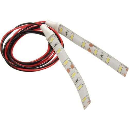 2x 10cm 12V White 6 LED 5630 SMD Strip Lights For Car Boat Motor Van Waterproof