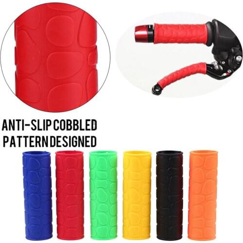 4Pcs/set Motorcycle Bicycle Handlebar Grips+Brake Clutch Lever Rubber Cover