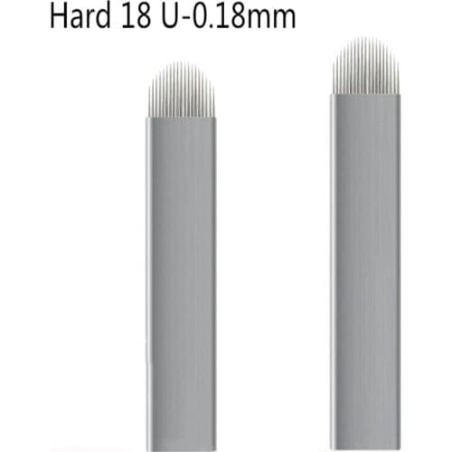 50 Pcs Tattoo Microblading Needles Hard 7/9/16/18/19/21 Pins for Microblading Embroidery Pen Pernement Makeup Machine