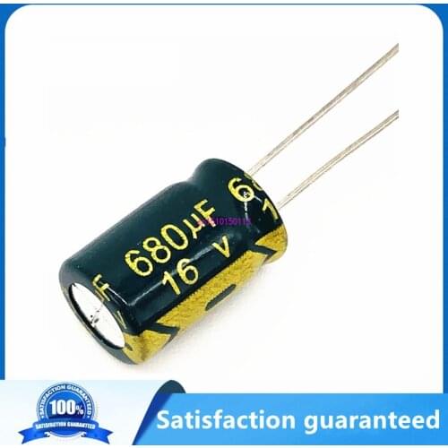 20pcs/lot P33 680UF 680uf16V Low ESR/Impedance high frequency aluminum electrolytic capacitor size 8*12 16V 680uf 20