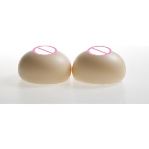 White Fake Breast Boobs 2000g/pair Waterdrop Realistic Silicone Breast Form Mastectomy Cross Dresser Full Boobs