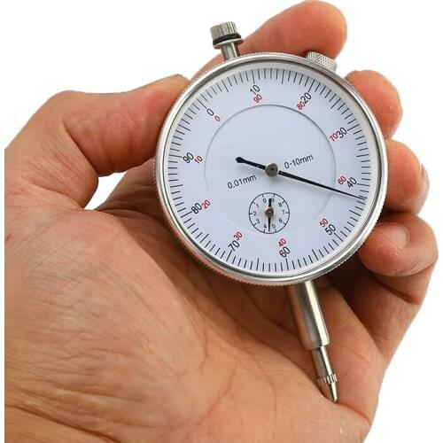 Dial Indicator 0-10mm/0.01mm Dial Accuracy Indicator Gauge Micrometer High Precision Concentricity Measurement Instrument Tools