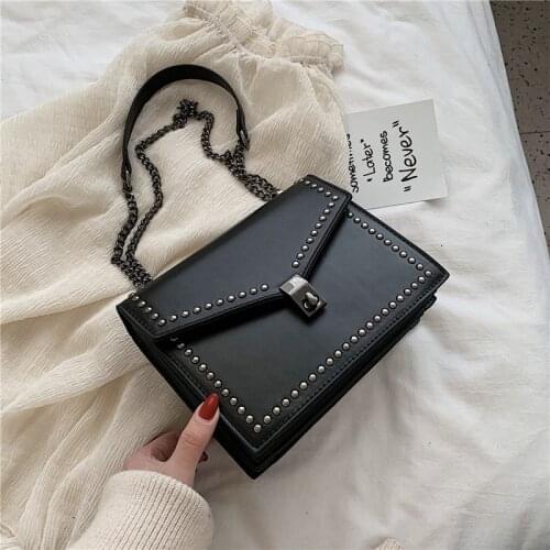 DIOMO 2020 New Fashion Design Ladies Trend Small Bag Women Handbag Rivet Casual Female Luxury Crossbody Shoulder Bags for Girls