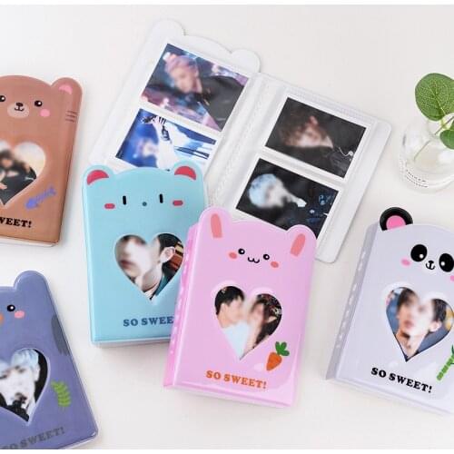 Cute Cartoon Album Holds 64 Mini Photos Instax Album Photo Album for Mini Fuji Instax & Name Card 7s 8 25 50s Mini Photo Album