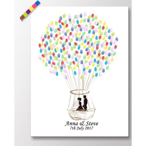 Hot Sale 1PC 50*70cm Large Size Wedding Fingerprint Tree Signature Guest Book Thumbprint Party Wedding Ink Pad Best Gift