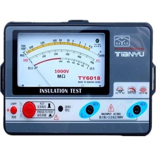 1000V Insulation Resistance meter analog INSULATION TESTER 0.5-2000M