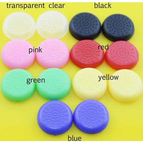 JCD 7Colors Analog Controller TPU Silicon Cap New Grips Cap Cover For Sony Play Station PS 4 PS4 console jogos Game Accessories