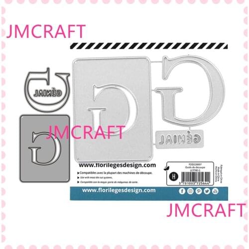 JMCRAFT 2021 Cards With English Letter G #7 Metal Cutting Dies DIY Scrapbook Handmade Paper Craft Metal Steel Template Dies