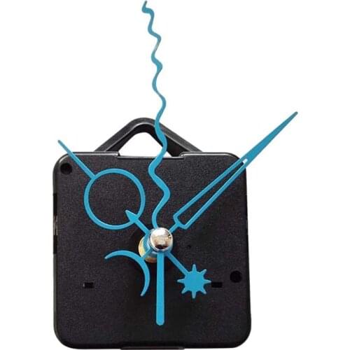 Retro Brief Mute Wall Clock Silent Movement Kit with Hook Clock Mechanism Parts without Battery (A Clock Core and 3 Pointers)