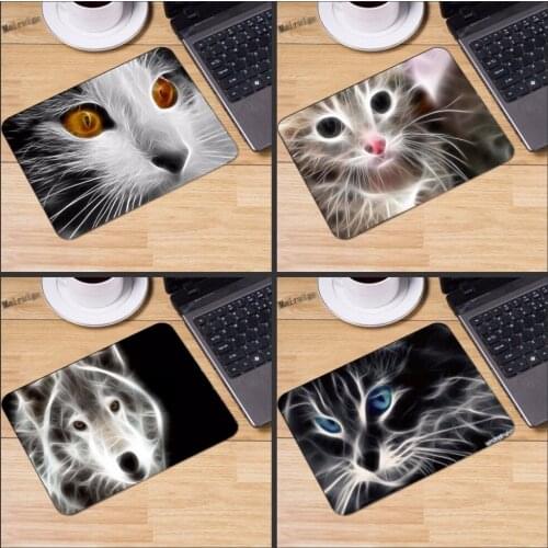 Mairuige 220*180*2mm DIY light cat Customized Rectangle Non-Slip RubberHD 3D printing gaming rubber durable notebook mouse pad