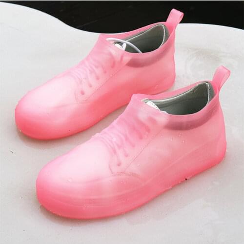 Reusable Non-slip Rain Shoes Covers Waterproof Soft PVC Shoe Cover Accessories Dustproof Rain Cover Shoes Protectors SH09171