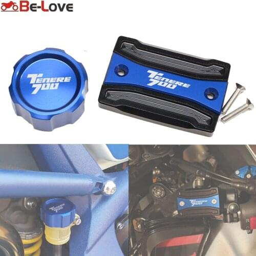 Motorcycle Accessories For YAMAHA TENERE 700 2019-2020 XTZ 700 CNC Rear & Front Brake Fluid Reservoir Cap Cylinder Cove