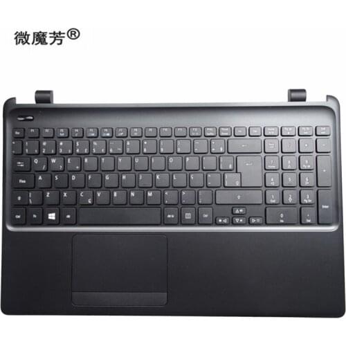 New laptop keyboard with C shell for Acer E1-570G E1-572G E1-522 E1-572G E1-570 E1-510 Palmrest C Cover upper case BLACK