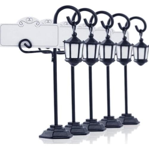 Wholesale 200pcs/Lot Bourbon Street Light Streetlight Wedding Place Card Holder Holders Favors Gift SN319