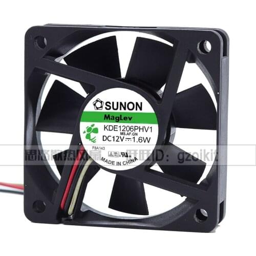 Original genuine 6015 DC12V 1.8W KDE1206PHV1 6cm magnetic suspension cooling fan